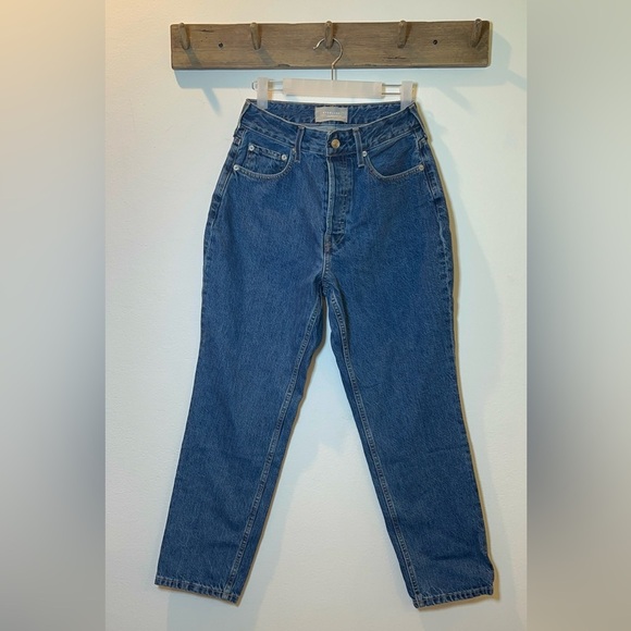 Everlane size 28 ankle The Curvy 90s cheeky straight Jean organic cotton - Picture 1 of 5